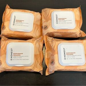 Bundle of 4 The Honest Company Makeup Remover Wipes 30 ct